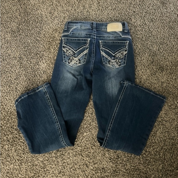 Angel Washed Jewel Bootcut Jeans. Tall size 5/25. - Picture 3 of 6